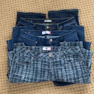 Bundle of 3 pairs of CAbi jeans size 14
